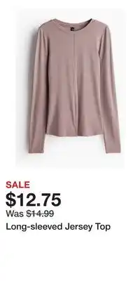 H&M Long-sleeved Jersey Top offer