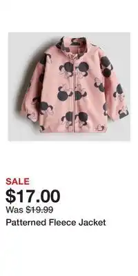 H&M Patterned Fleece Jacket offer