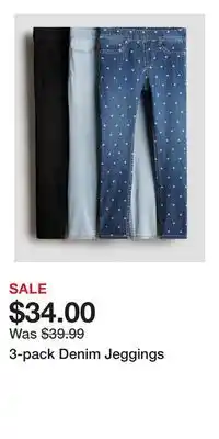 H&M 3-pack Denim Jeggings offer