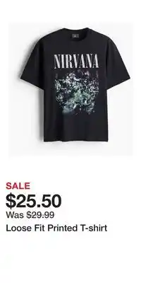 H&M Loose Fit Printed T-shirt offer