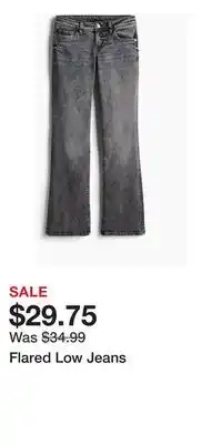 H&M Flared Low Jeans offer