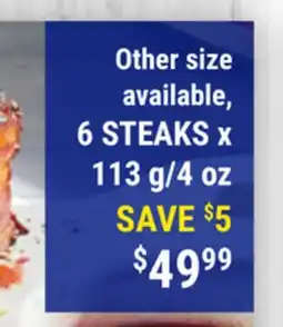 M & M Food Market Bacon Wrapped Beef Top Sirloin Steaks offer