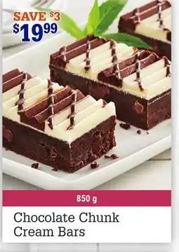 M & M Food Market Chocolate Chunk Cream Bars offer