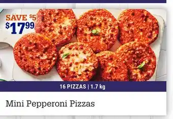 M & M Food Market Mini Pepperoni Pizzas offer