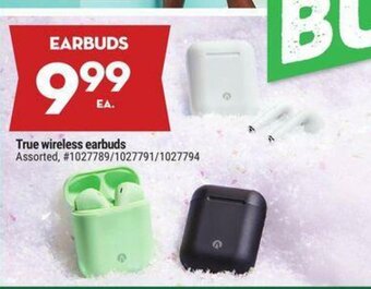 Giant Tiger True wireless earbuds offer