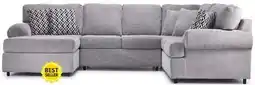 Leon's Jupiter 4-Piece Sectional with Left-Facing Chaise - Ash Grey offer