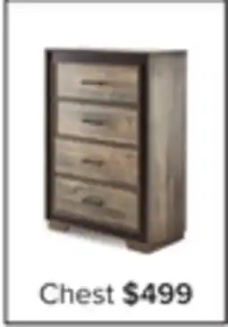 Leon's Orlando 4 Drawer Chest - Weathered Brown offer