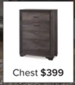 Leon's Sophie 5 Drawer Chest - Weathered Grey offer