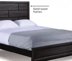 Leon's Fog 3-Piece Queen Bed - Grey, Black offer