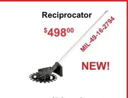 Atlas Tools & Machinery Milwaukee Reciprocator offer