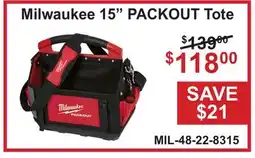 Atlas Tools & Machinery Milwaukee 15 PACKOUT Tote offer