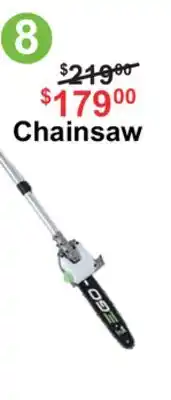 Atlas Tools & Machinery EGO POWER Chainsaw offer