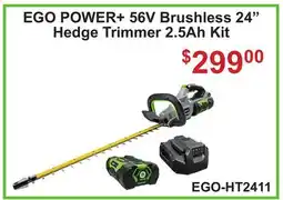 Atlas Tools & Machinery EGO POWER+ 56V Brushless 24 Hedge Trimmer 2.5Ah Kit offer