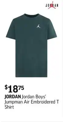 Sport Chek Jordan Boys' Jumpman Air Embroidered T Shirt offer