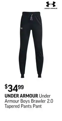 Sport Chek Under Armour Boys Brawler 2.0 Tapered Pants Pant offer
