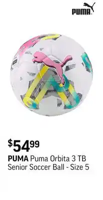 Sport Chek Puma Orbita 3 TB Senior Soccer Ball - Size 5 offer