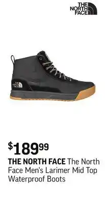 Sport Chek The North Face Men's Larimer Mid Top Waterproof Boots offer