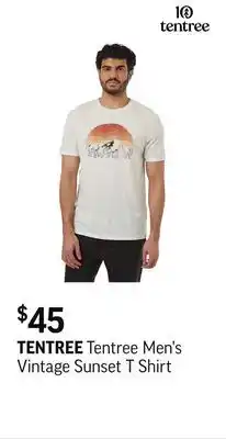 Sport Chek Tentree Men's Vintage Sunset T Shirt offer