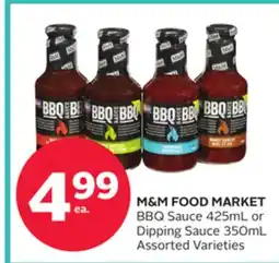 Rexall M & M FOOD MARKET BBQ Sauce 425mL or Dipping Sauce 350mL offer