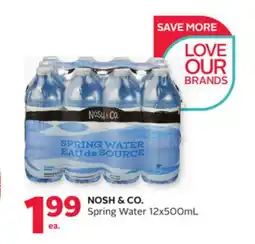 Rexall NOSH & CO. Spring Water offer