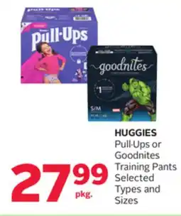 Rexall HUGGIES Pull. Ups or Goodnites Training Pants offer