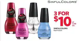 Rexall SINFULCOLORS Nail Polish offer