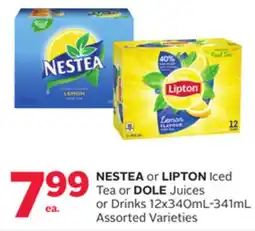 Rexall NESTEA or LIPTON Iced Tea or DOLE Juices or Drinks offer