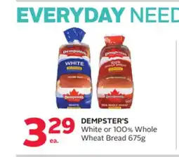 Rexall DEMPSTER'S White or 100% Whole Wheat Bread offer