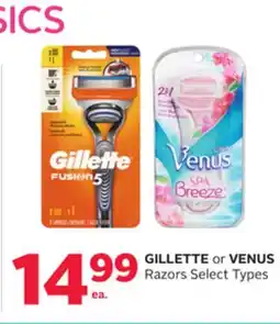 Rexall GILLETTE or VENUS Razors offer