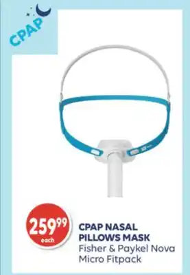 Wellwise by Shoppers CPAP NASAL PILLOWS MASK Fisher & Paykel Nova Micro Fitpack offer