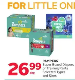 Rexall PAMPERS Super Boxed Diapers or Training Pants offer