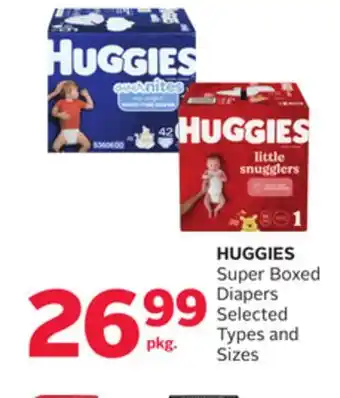 Rexall HUGGIES Super Boxed Diapers offer