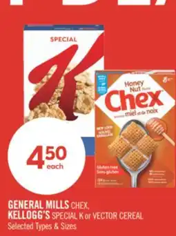 Shoppers Drug Mart GENERAL MILLS CHEX, KELLOGG'S SPECIAL K or VECTOR CEREAL offer