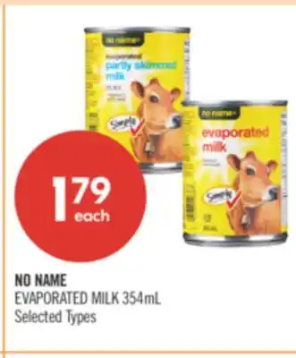 Shoppers Drug Mart NO NAME EVAPORATED MILK offer