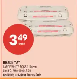 Shoppers Drug Mart GRADE A LARGE WHITE EGGS 1 Dozen offer