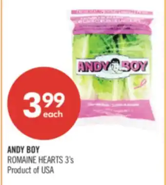 Shoppers Drug Mart ANDY BOY ROMAINE HEARTS offer
