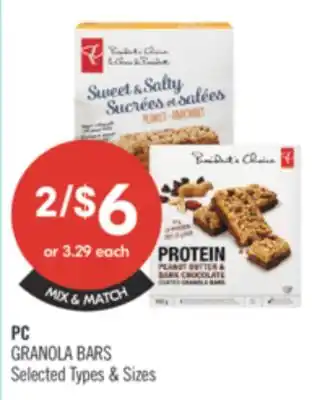 Shoppers Drug Mart PC Granola Bars offer