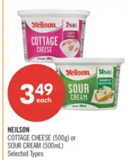 Shoppers Drug Mart NEILSON COTTAGE CHEESE (500g) or SOUR CREAM (500mL) offer