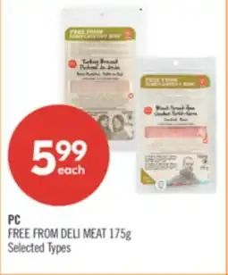 Shoppers Drug Mart PC FREE FROM DELI MEAT offer
