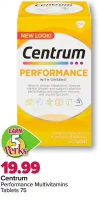 PharmaChoice Centrum Performance Multivitamins Tablets offer