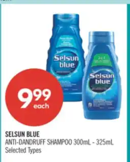 Shoppers Drug Mart SELSUN BLUE ANTI-DANDRUFF SHAMPOO offer