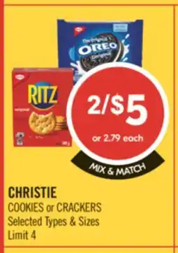 Shoppers Drug Mart CHRISTIE COOKIES or CRACKERS offer