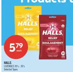Shoppers Drug Mart HALLS LOZENGES offer