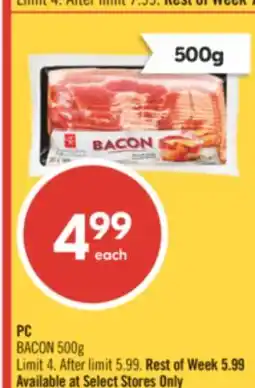 Shoppers Drug Mart PC BACON offer