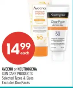 Shoppers Drug Mart AVEENO or NEUTROGENA SUN CARE PRODUCTS offer