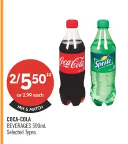 Shoppers Drug Mart COCA-COLA BEVERAGES 500ml offer