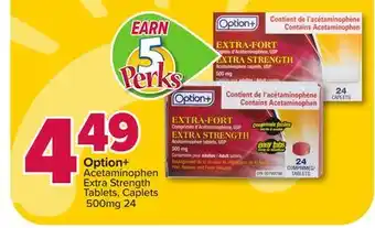 PharmaChoice Option+ Acetaminophen Extra Strength Tablets Caplets offer