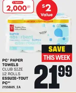Independent City Market ESSUIE-TOUT PC , 12 ROLLS offer
