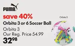 Sport Chek ORBITA 3 OR 6 SOCCER BALL offer