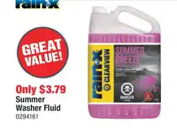 PartSource Summer Washer Fluid offer